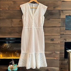 Elie Tahari Florance Dress in Fresh Pearl